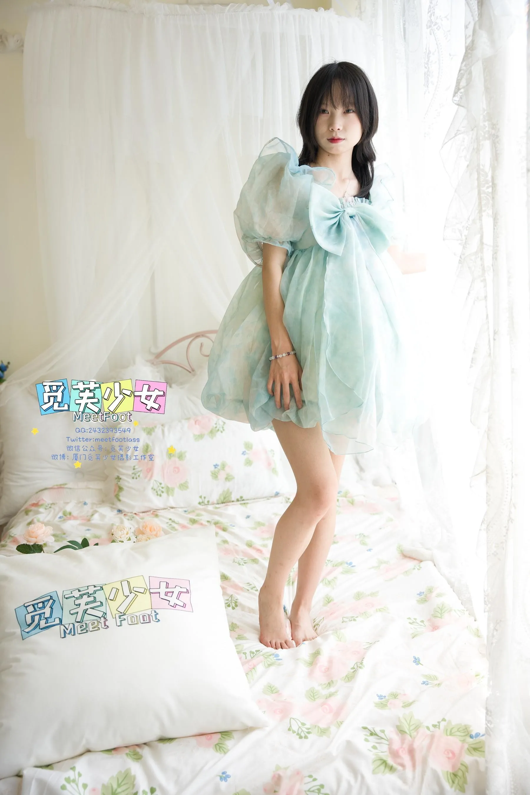 觅芙少女 NO.033 小婉-一袭蓝色纱裙构筑今晚浪漫的梦境-PIC [249P]插图5